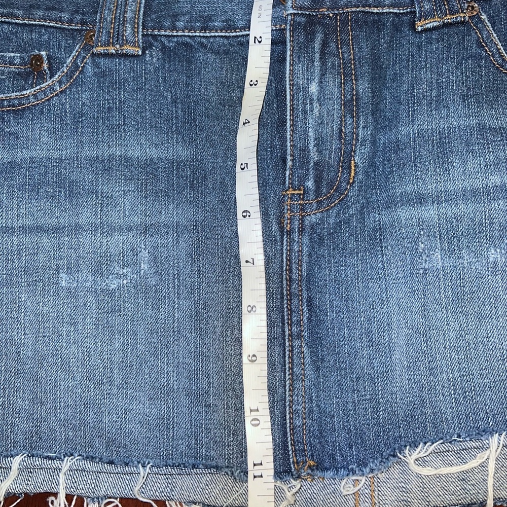 Y2K Abercrombie & Fitch Rhinestone Denim Mini Skirt Size 8 - Picture 11 of 11